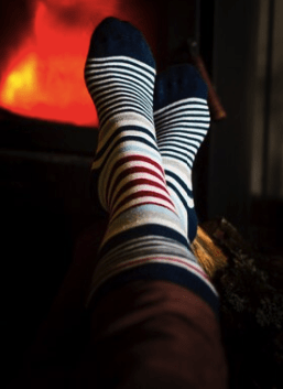 home stripe socks